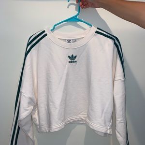 cropped adidas sweatshirt